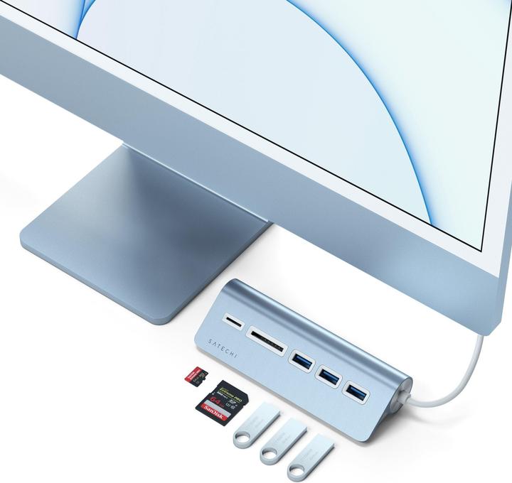Actual product image Satechi USB-C Aluminium Hub (USB-C, 5 Ports)