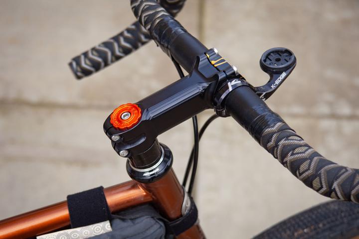 Actual product image Paul Component Engineering Paul Component Stem Cap, 1 1/8", orange