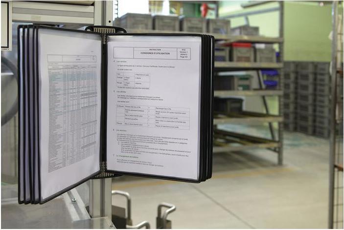 Produktbild Tarifold Wandelement PRO 920300 A4 5Tafeln Easy Load sw