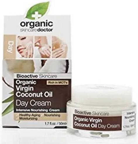 Actual product image Dr. Organic DR krem na dzień z olejkiem kokosowym (50 ml, Day cream)
