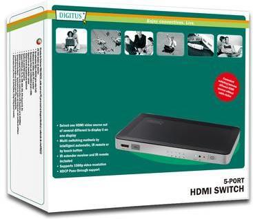 Produktbild Digitus DS-45300, Automatischer HDMI Switch, 5-port