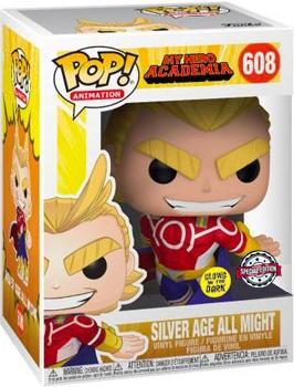 Actual product image Funko MY HERO ACADEMIA - POP N° 608 - Silver Age All Might GITD SPECIAL EDIT