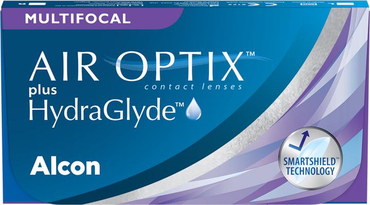 Air Optix plus HydraGlyde Multifocal (6 Stück, Monatslinse, Multifokal)