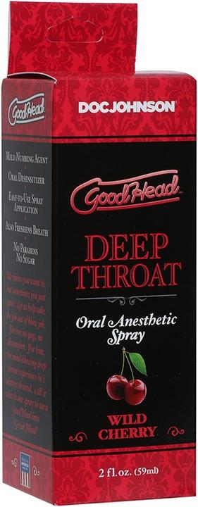 Image du produit Doc Johnson GoodHead™ Spray pour gorge profonde - Cerise sauvage (59 ml)