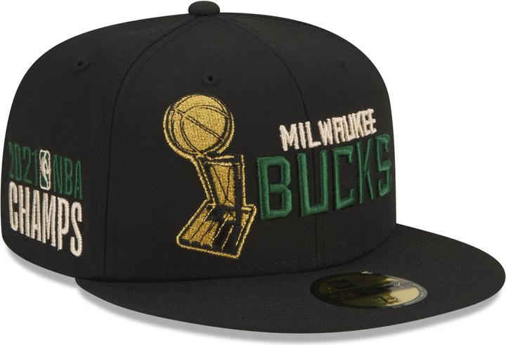 Actual product image New Era 59Fifty Fitted Cap - NBA CHAMPIONS Milwaukee Bucks (7 3/8)