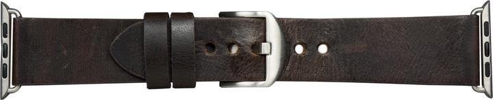 Immagine prodotto dbramante1928 Bornholm - Cinturino per orologio 44mm - Marrone scuro/Argento (44 mm, Cuoio)
