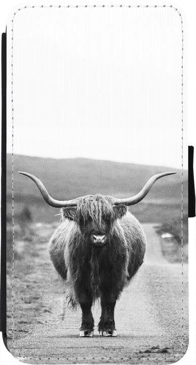Actual product image PhoneLook Cover Wallet black Highland cattle (Apple iPhone 7)