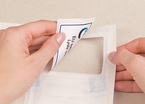 Actual product image Avery 200 Name labels L4786-20 white 80.0 x 50.0 mm