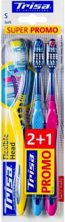 Trisa Flexible Head Zahnbürste Trio soft (Weich, 3 x)