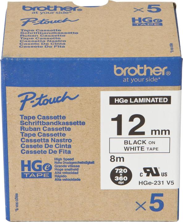 Actual product image Brother Hge-231 (1.20 cm, Black, White)