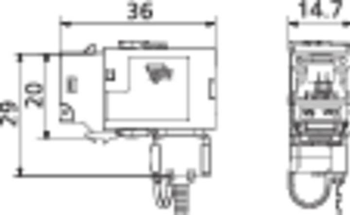 Actual product image Metz Connect Keystone module CAT 6A (Keystone module)