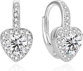 Beneto Romantic earrings in the shape of hearts AGUC1756 for kids