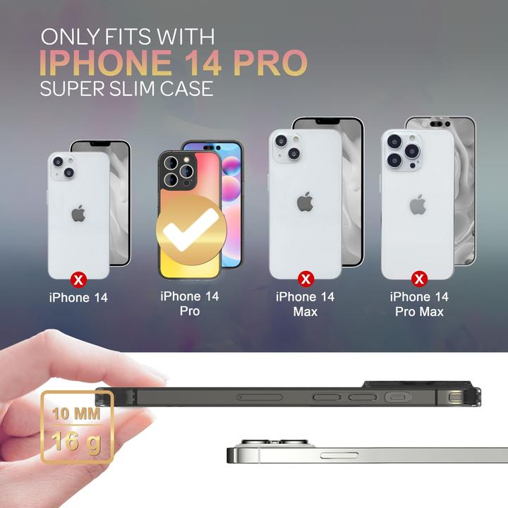 Produktbild Nalia Durchscheinende Harte Hülle mit Farbwechsel (Apple iPhone 14 Pro)