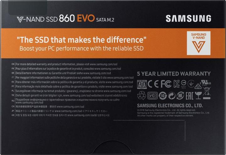 Image du produit Samsung 860 Evo (250 Go, M.2 2280)
