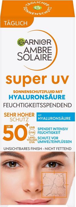 Actual product image Garnier Ambre Solaire Sensitive expert+ Anti-Oxidative Super UV (Sun cream face, SPF 50+, 40 ml, 150 g)