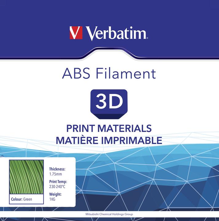Produktbild Verbatim Filament (ABS, 1.75 mm, 1000 g, Grün)
