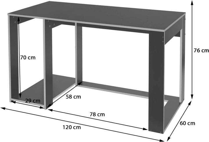 Actual product image Jamb Computer table (120 x 60 x 76 cm)