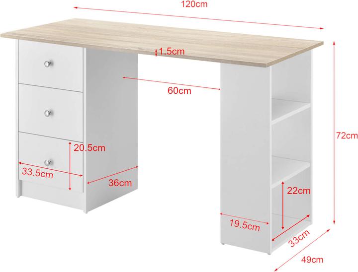 Image du produit En.Casa Lemberg (120 x 49 x 72 cm)