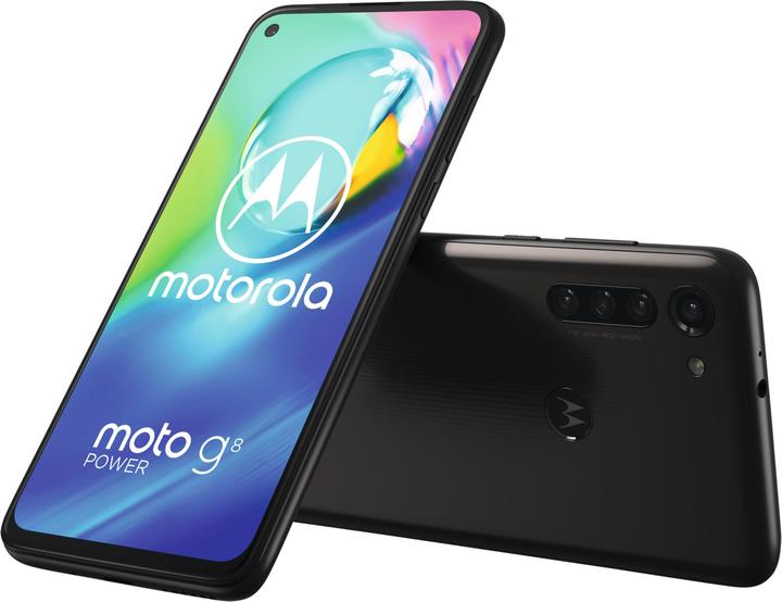 Image du produit Motorola Moto G8 Power (64 Go, Noir Fumée, 6.40", Double SIM hybride, 16 Mpx, 4G)