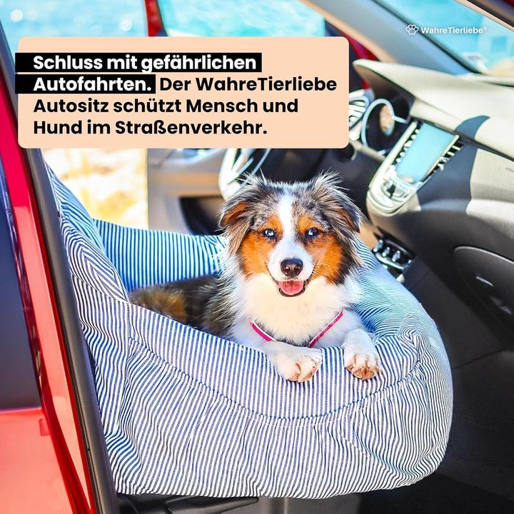 Produktbild Wahre Tierliebe Hunde Autositz mit Sicherheitsgurt (Hund, Waschmaschinenfest)
