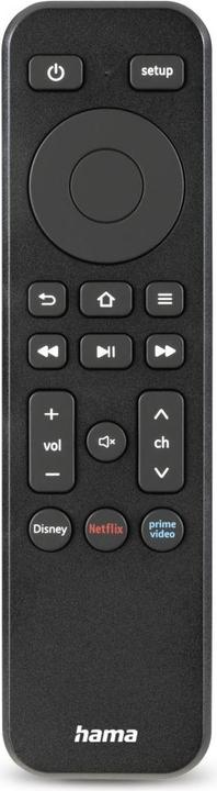 Image du produit Hama Télécommande, f. TV + bouton Netflix, Prime Video, Disney+, programmable (Télécommande universelle, Infrarouge)