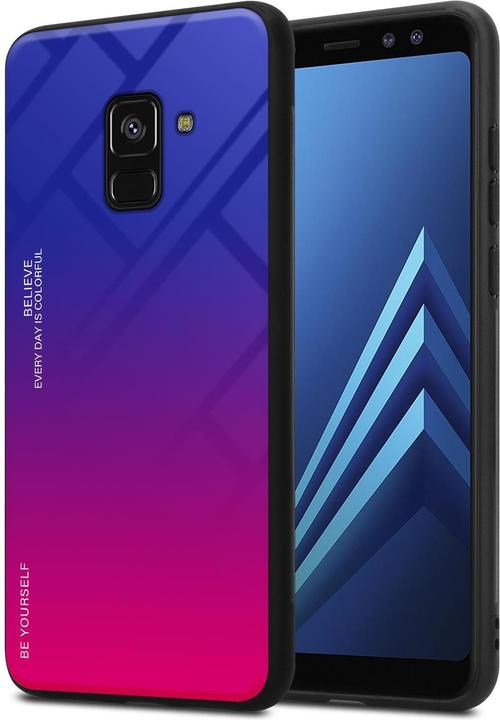 Produktbild Cadorabo TPU 2 Farben Glas Cover (Samsung Galaxy A8 (2018))