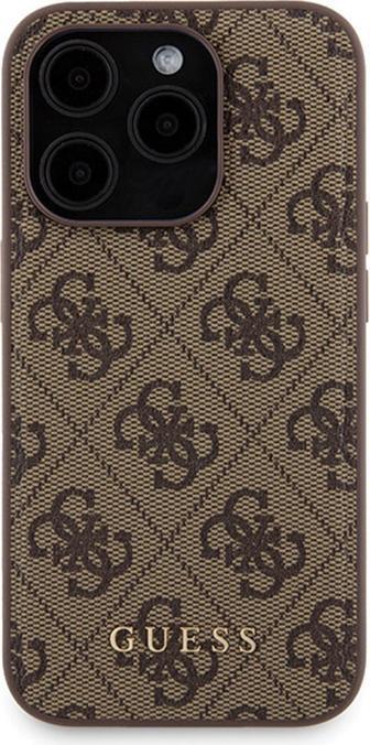 Productafbeelding Guess Zestaw GUBPM5P15X4GEMGW iPhone 15 Pro Max 6,7" hardcase + Powerbank 5000mAh MagSafe brązowy/br (Apple iPhone 15 Pro Max)