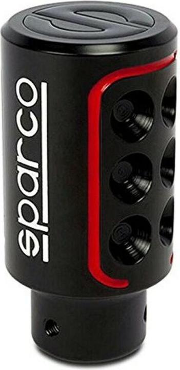 Actual product image Sparco Gear lever knob SPC RACING black/red