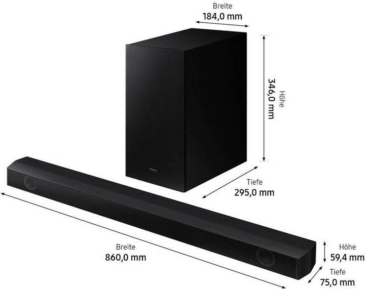 Produktbild Samsung 2.1-Kanal Soundbar HW-B560 (2022) (410 W, 2.1 Kanal)