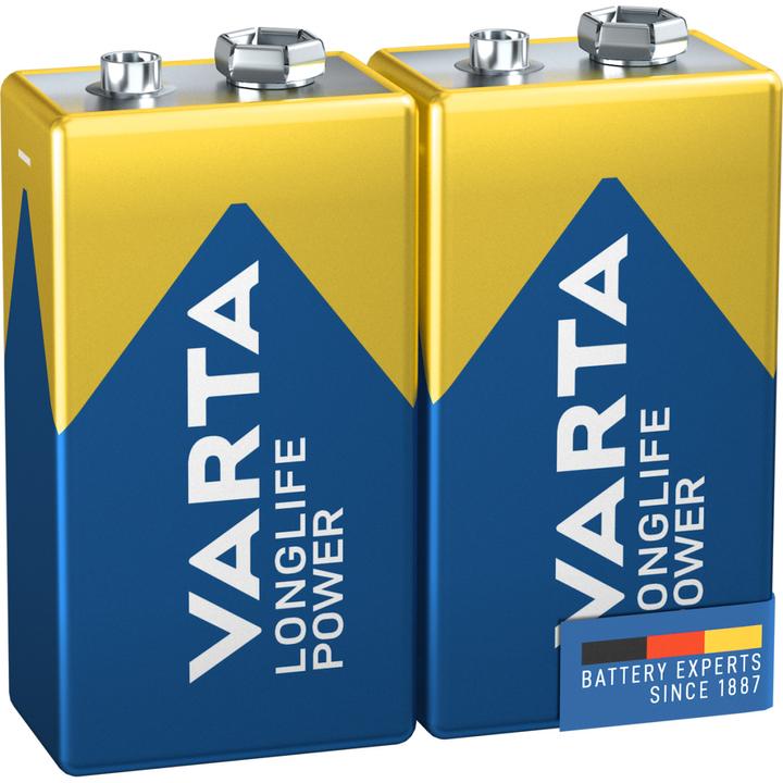 Produktbild Varta LONGLIFE Power (2 Stk., 9V Block, 550 mAh)