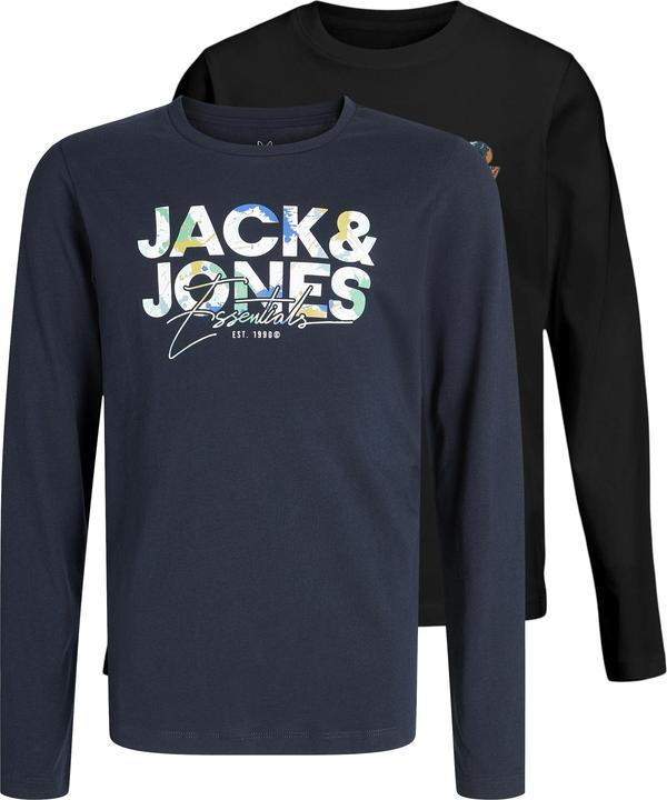 Actual product image Jack & Jones 2er-pack Logo Langarm-T-Shirt Langarm-T-Shirt (164)