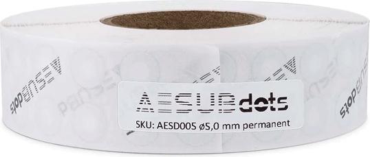 Produktbild Aesub Dots Markers Retro 6mm (Schwarz, 6 mm, 3000 x)