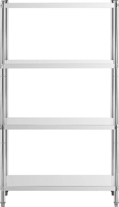 Produktbild Royal Catering Edelstahlregal Küchenregal Gastro Regal Standregal Schwerlastregal 90x60x180cm