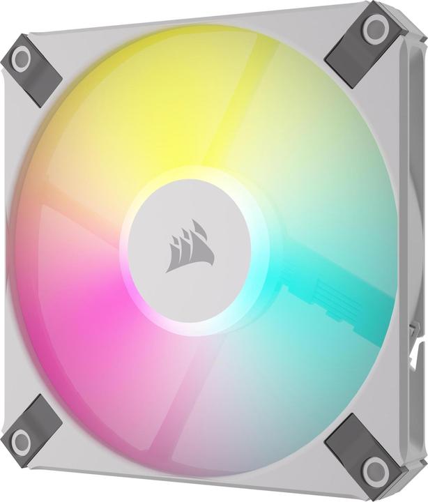 Produktbild Corsair iCUE AF120 RGB Slim 2er wh 120mm CO-9050165-WW (120 mm, 2 x)