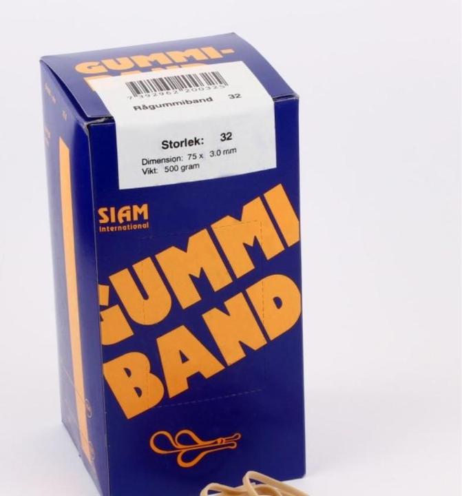 Siam Gummibånd nr. 32 75x3,0mm (500g)