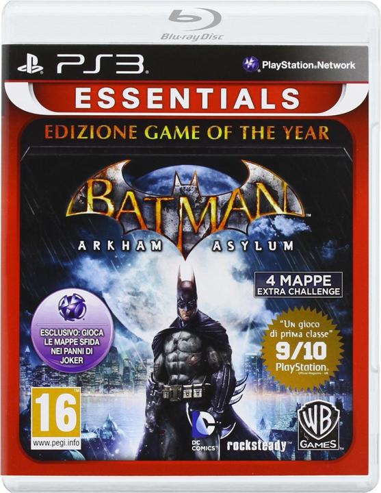 Actual product image Warner Bros Essentials Batman Arkham Asylum GOTY (PS3)