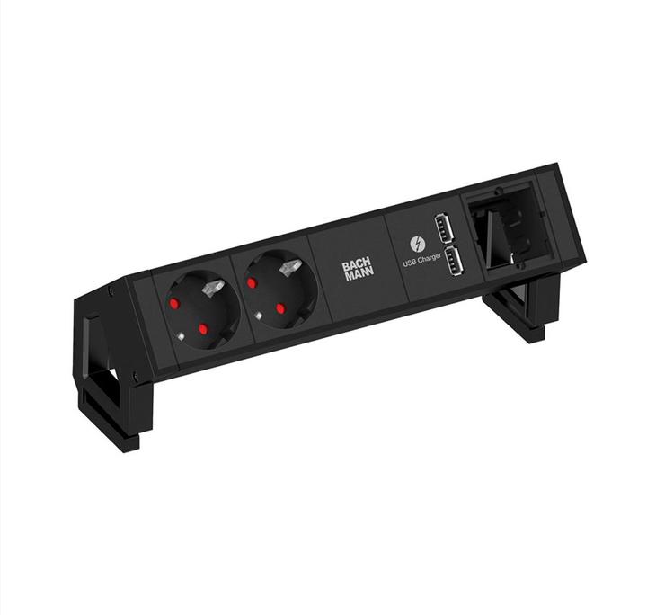 Produktbild Bachmann DESK 2 Verlängerungsschnur (2 x, CEE 7/3, 0.20 m)