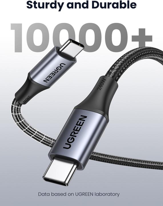 Actual product image Ugreen USB C — USB C (2 m, USB 2.0)