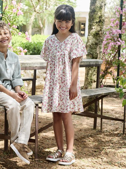 Actual product image Vertbaudet Geblümtes Mädchen Kleid mit Wickelausschnitt (98)