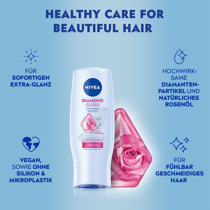 Produktbild NIVEA Diamond Gloss Spülung DUO (400 ml)
