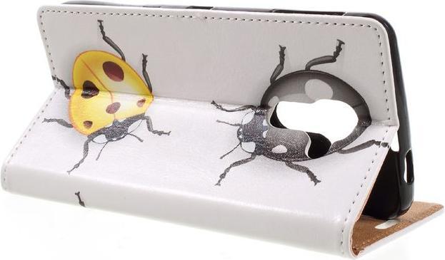 Actual product image MU Style Case leather with colored ladybugs (DTEK60)