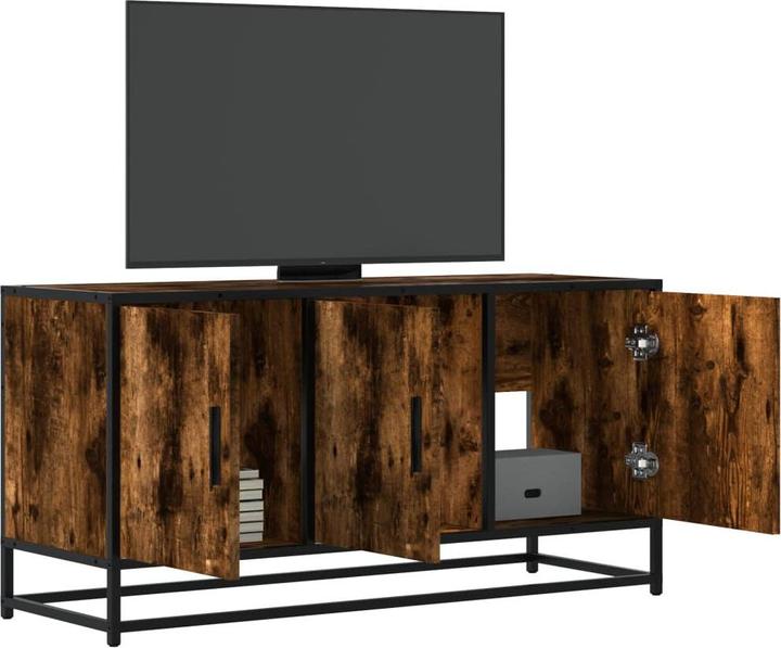 Produktbild VidaXL TV Schrank Lowboard Fernsehschrank Fernsehtisch TV Möbel Räuchereiche (100 x 35 x 50 cm)