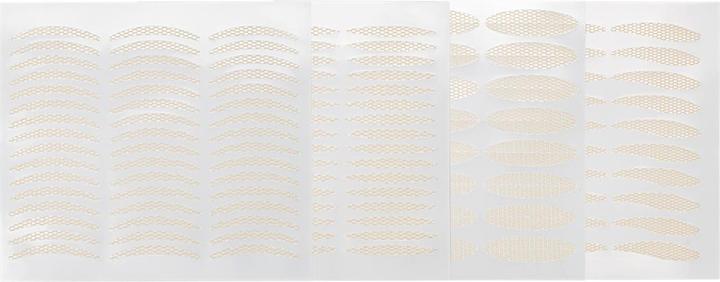 Actual product image Fleeky Magic Stripes stickers against drooping eyelids