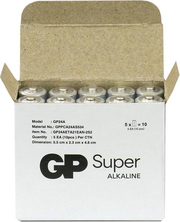 Productafbeelding GP Batteries LR03 10PAK GP Super Alkaline (G-TECH) (10 Pcs.)