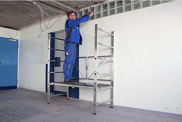 Actual product image Krause Folding scaffold, platform 1.4 x 0.5 m, working height 2.8 m. (Scaffolding, 140 cm)