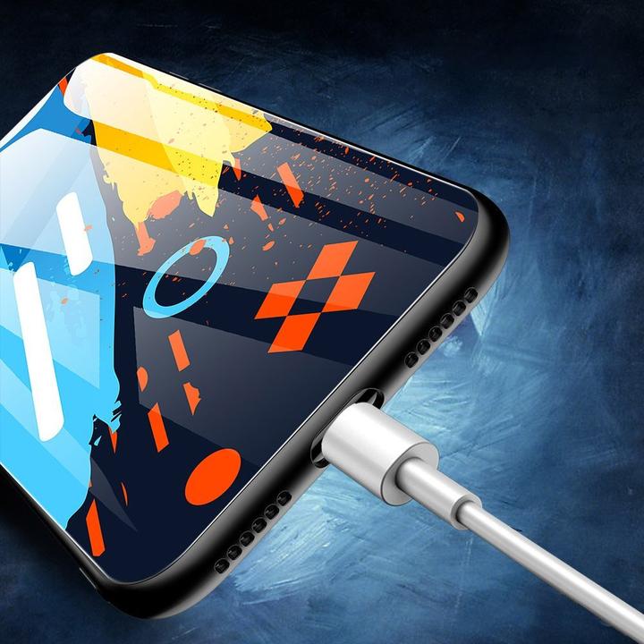 Immagine prodotto Hurtel Cover in vetro colorato con supporto in vetro temperato per fotocamera iPhone 11 Pro Max modello 2 (Apple iPhone 11 Pro Max)