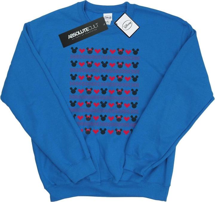 Disney Mickey And Minnie Christmas Hearts Sweatshirt (XXL)