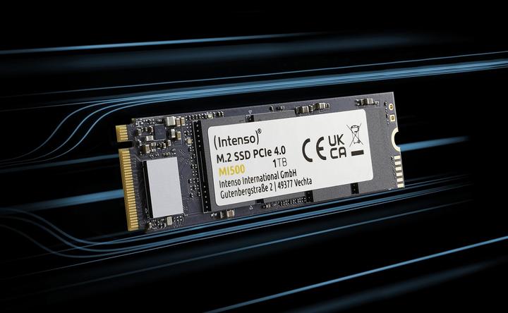 Actual product image Intenso M.2 SSD MI500 1TB PCIe NVMe Gen 4x4 (1000 GB, M.2 2280)
