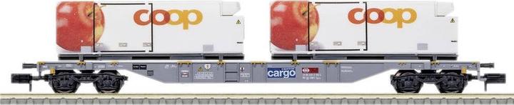 Produktbild MiniTrix 15495 N Containertragwagen "coop®" der SBB (Spur VI)