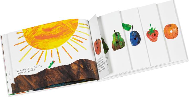 Actual product image Die kleine Raupe Nimmersatt (German, Eric Carle, 1998)